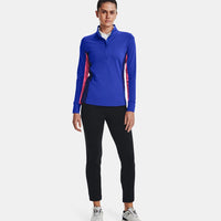 Under Armour Women's Storm Mid-Layer Golf 1/2 Zip - Versa Blue/Pink Punk