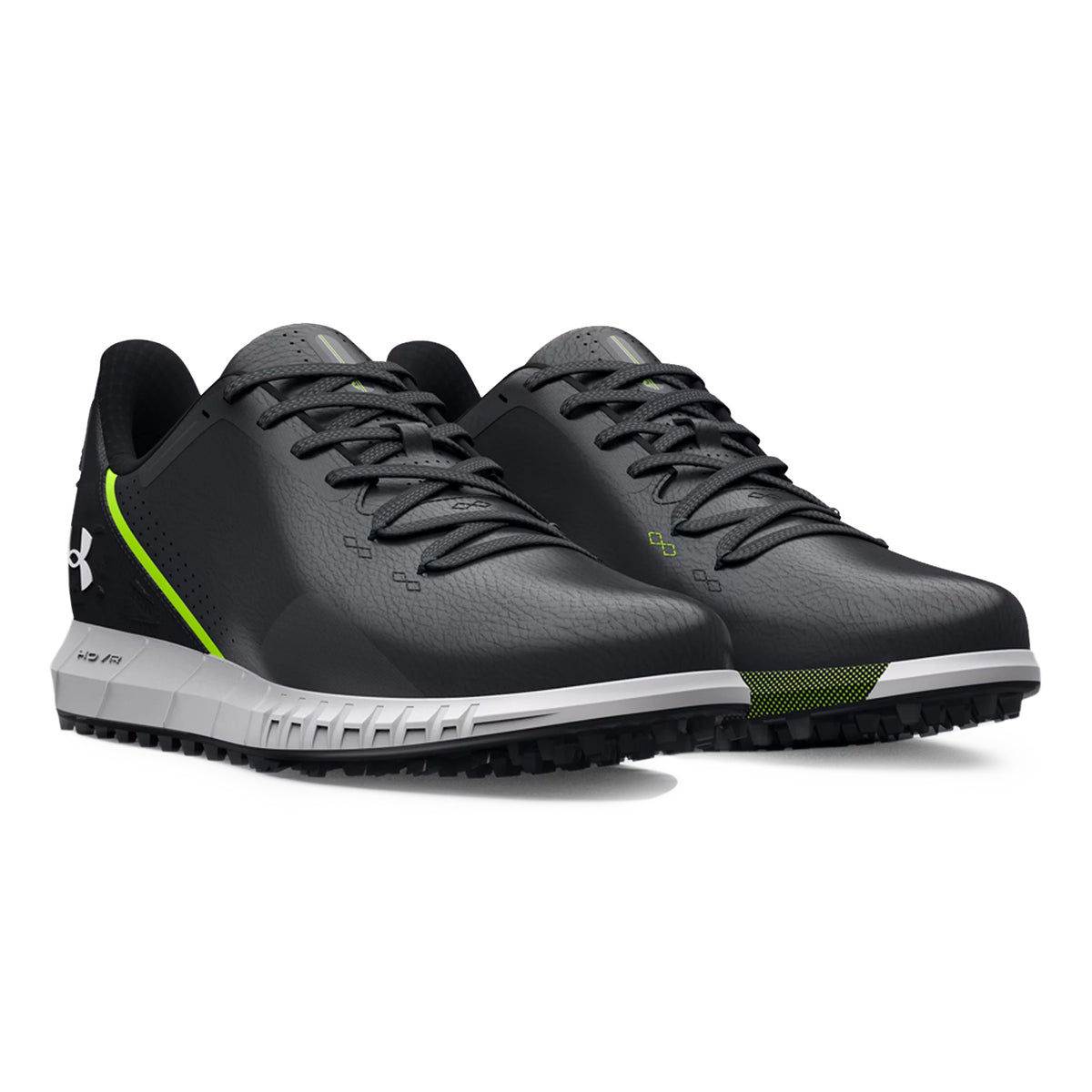 Sa ilalim ng Armor Hovr Drive Spikeless Wide (e) Golf Shoes - Black/Halo Grey