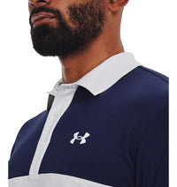 Under Armour Performance 3.0 Colourblock Polo - White/Navy