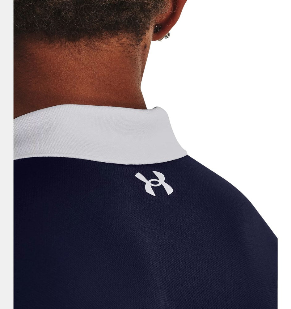 Under Armour Performance 3.0 Colourblock Polo - Venom Red/Midnight Navy/White