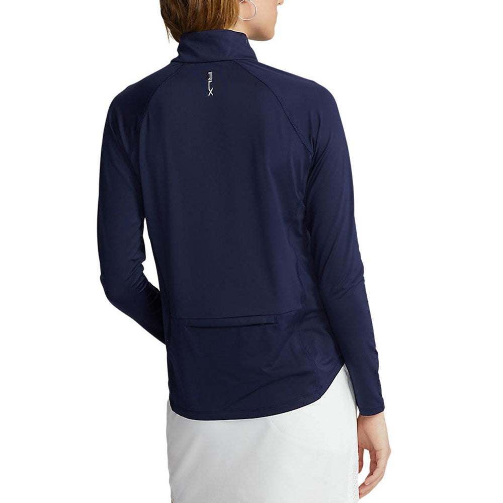 RLX Ralph Lauren Women's UV Jersey 1/4 Zip Pullover - French Navy