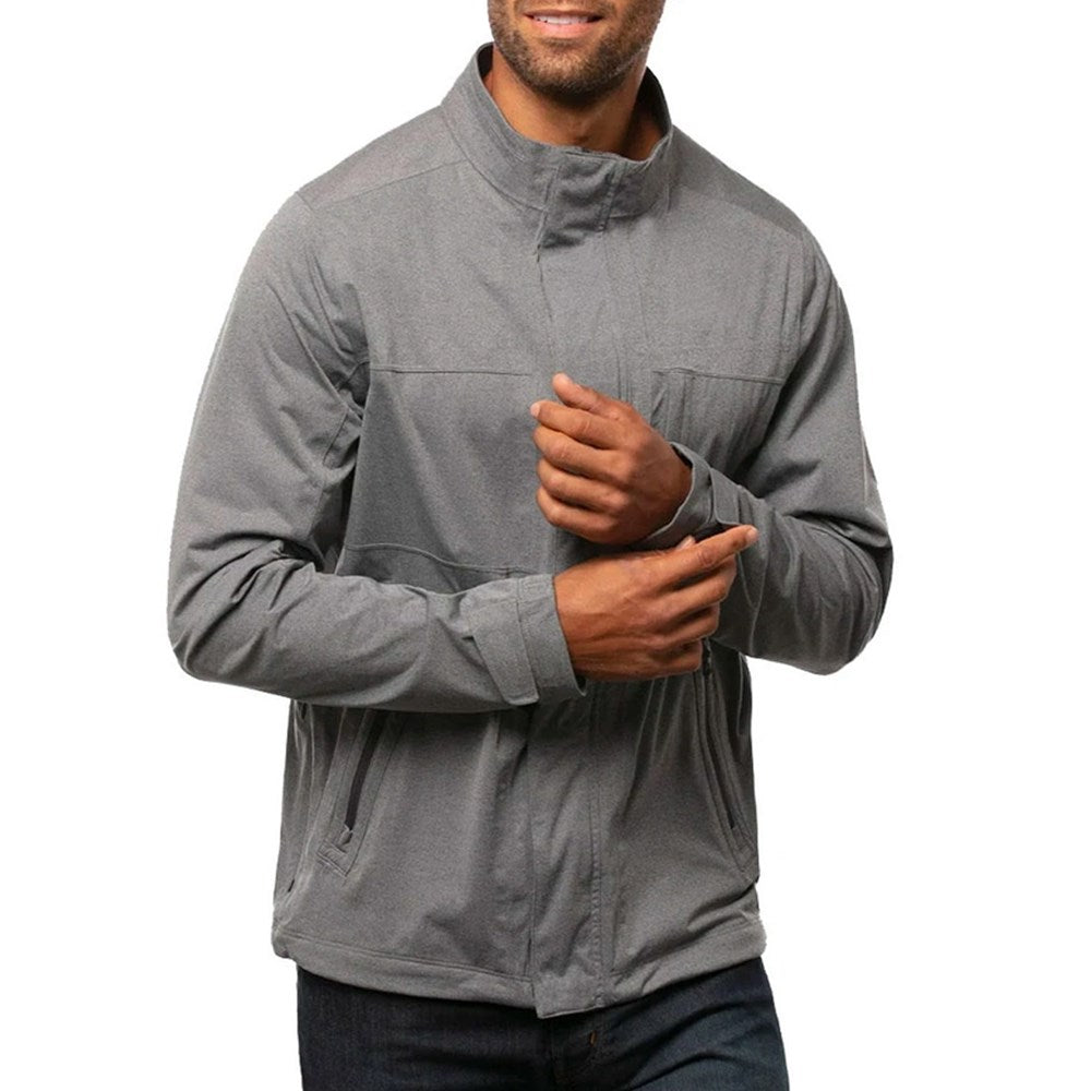 Travis Mathew June Gloom Waterproof Jacket - Heather Grey