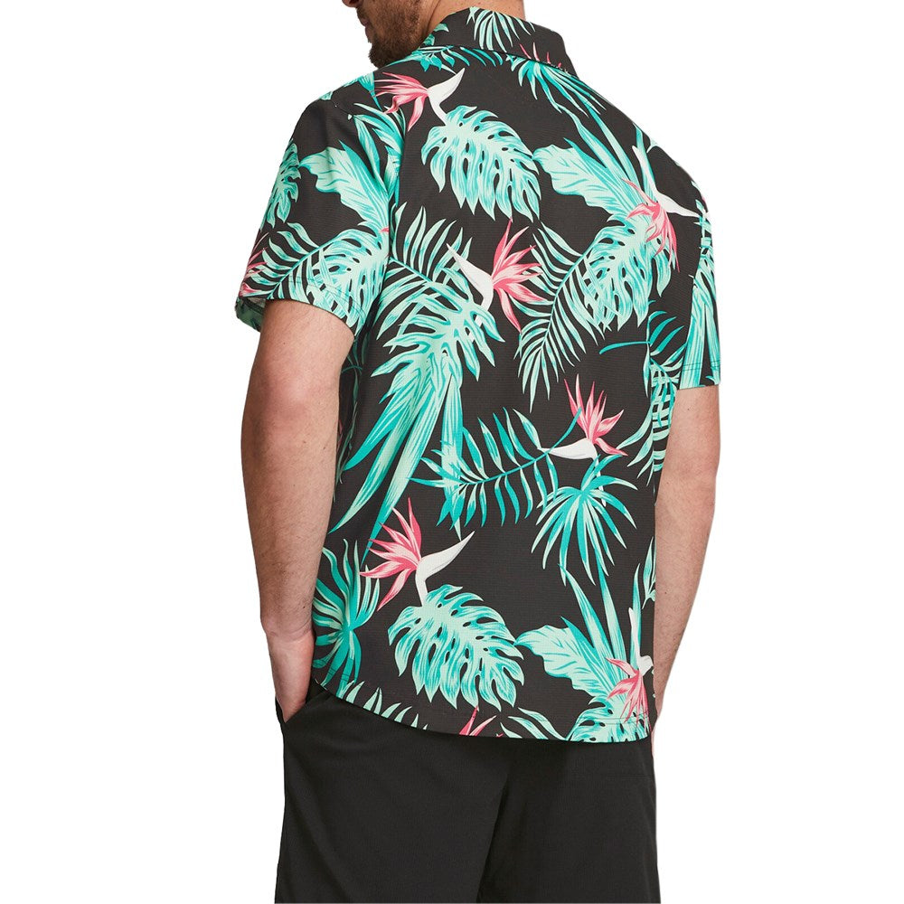 Puma x PTC Paradise Button Down Golf Polo Shirt - Puma Black