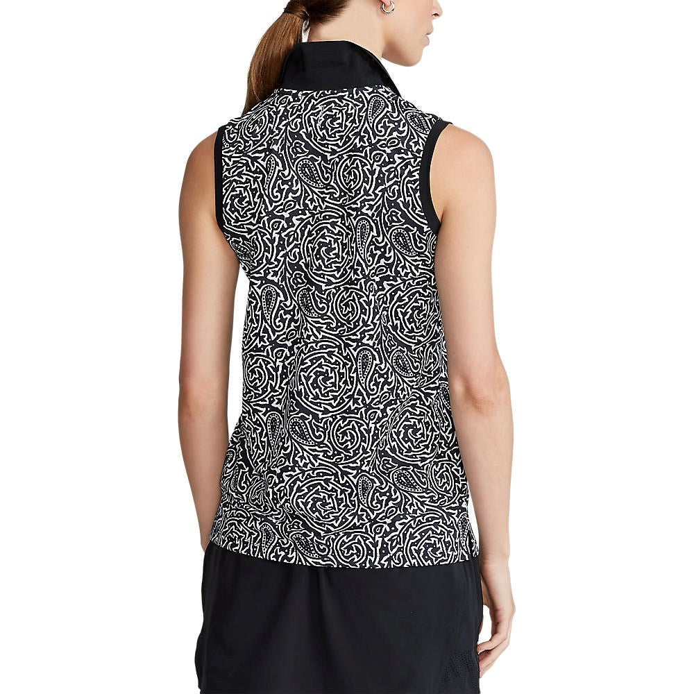 RLX RALPH LAUREN Lauren Wanita bercetak Airflow Sarung Golf - Polo Black Block Print Vines