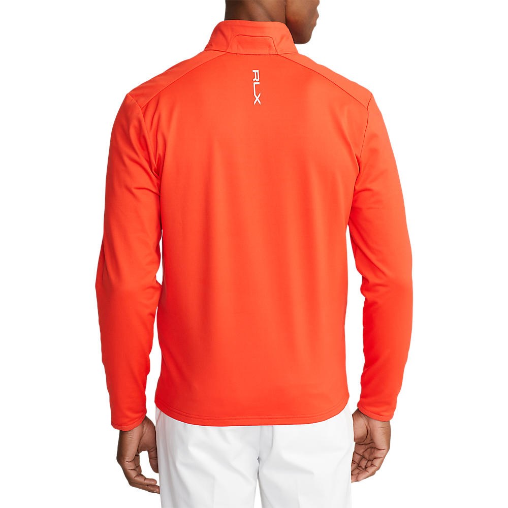 RLX Ralph Lauren Driver Luxury Half Zip Pullover - Tomato/Heritage Royal